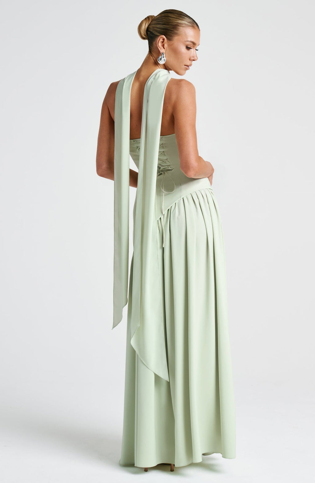 Robe Longue Élegante Sans Manches pour Femmes Ajustée Fendue Formelle Soirée Mariage Invité Sophistiquée – Mya