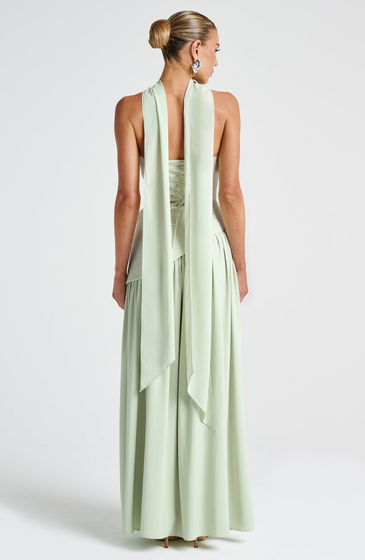 Robe Longue Élegante Sans Manches pour Femmes Ajustée Fendue Formelle Soirée Mariage Invité Sophistiquée – Mya