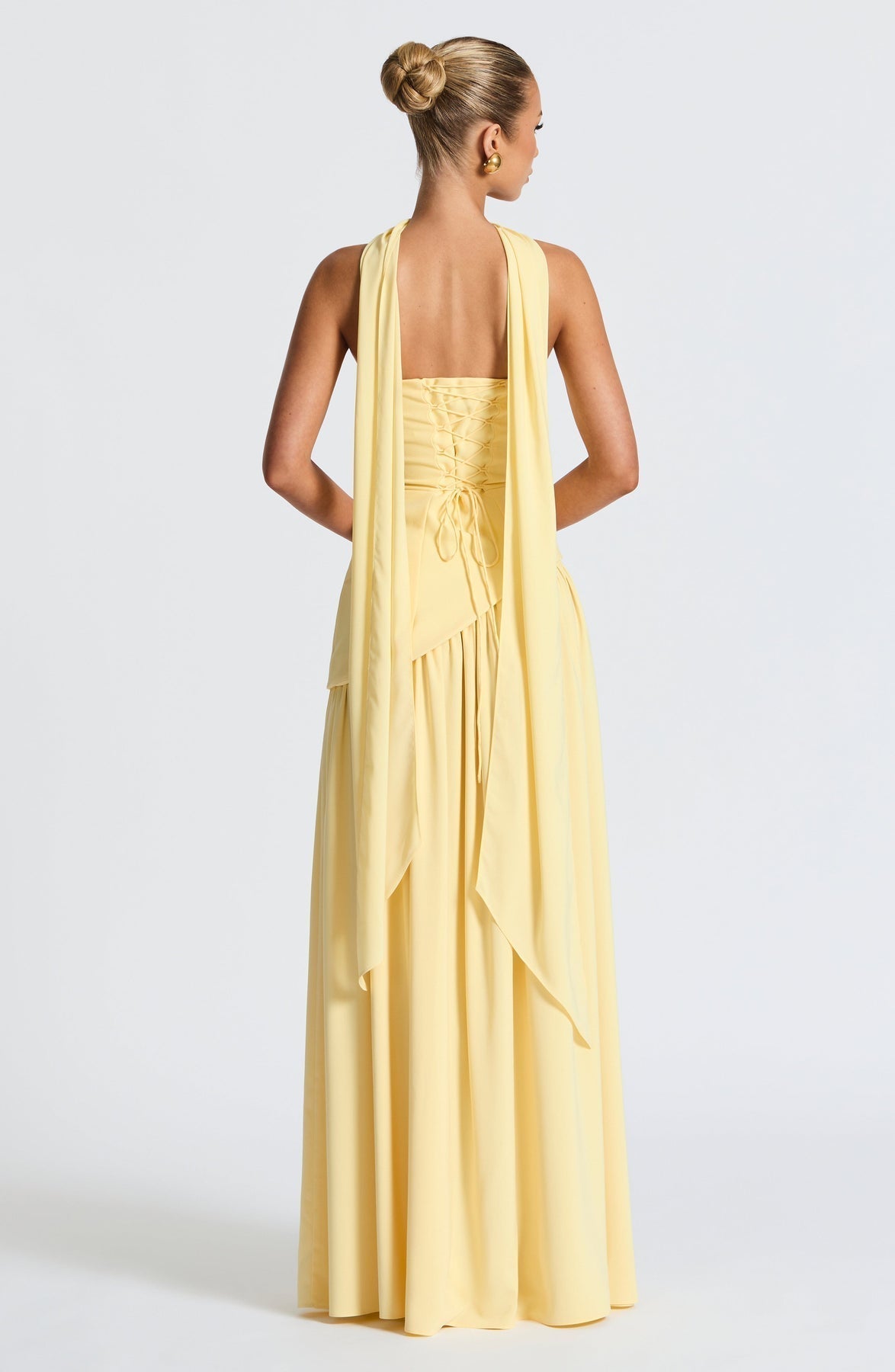 Robe Longue Élegante Sans Manches pour Femmes Ajustée Fendue Formelle Soirée Mariage Invité Sophistiquée – Mya