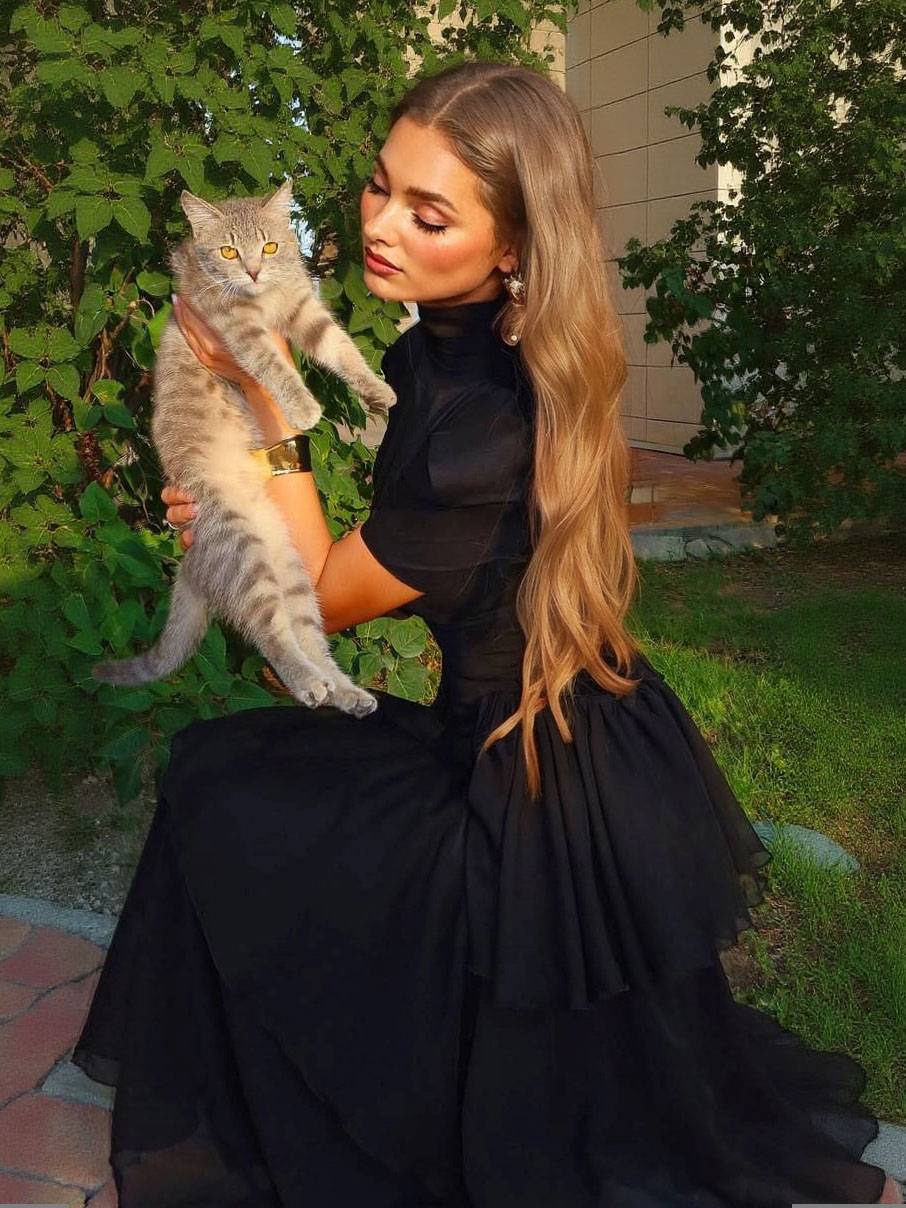 Robe Longue Femme Style Princesse Rétro Manches Bouffantes Jupe Multicouches Imprimée Mariage Formelle Gala Fête – Princéline