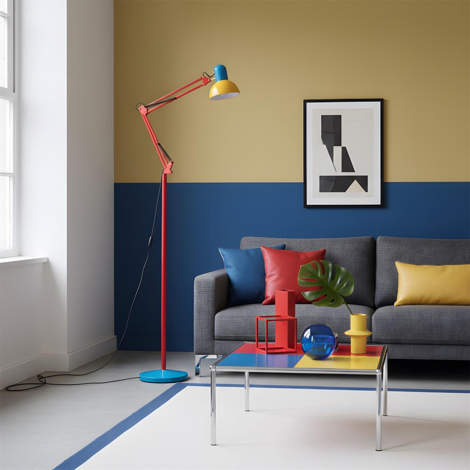 Lampe de Sol Flexo Memphis