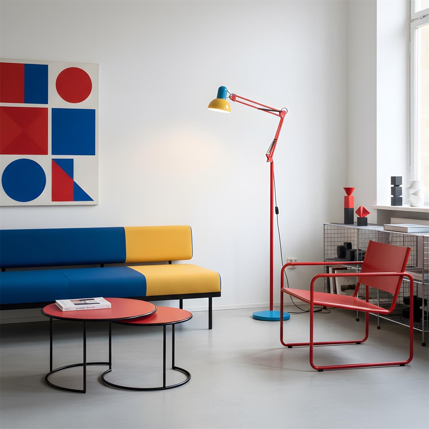Lampe de Sol Flexo Memphis