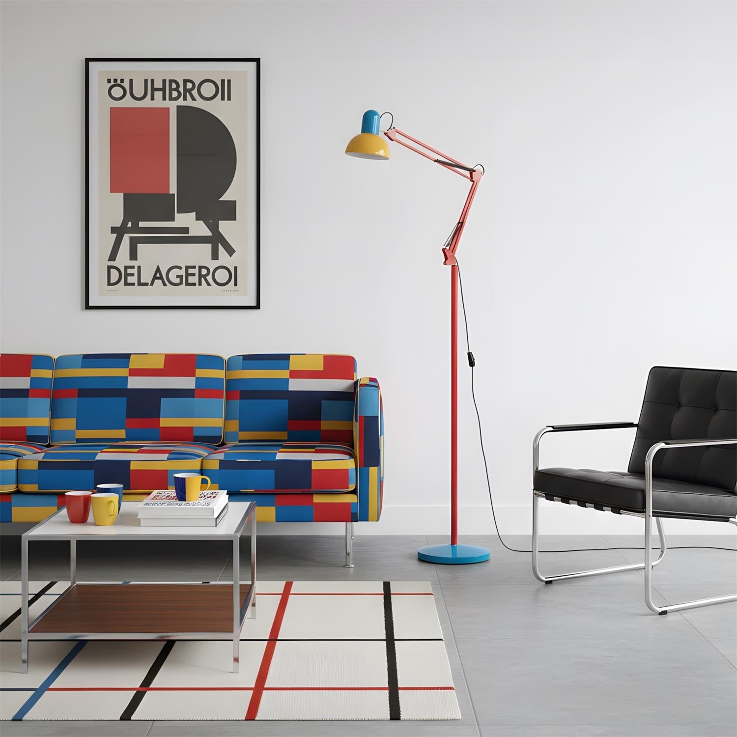 Lampe de Sol Flexo Memphis