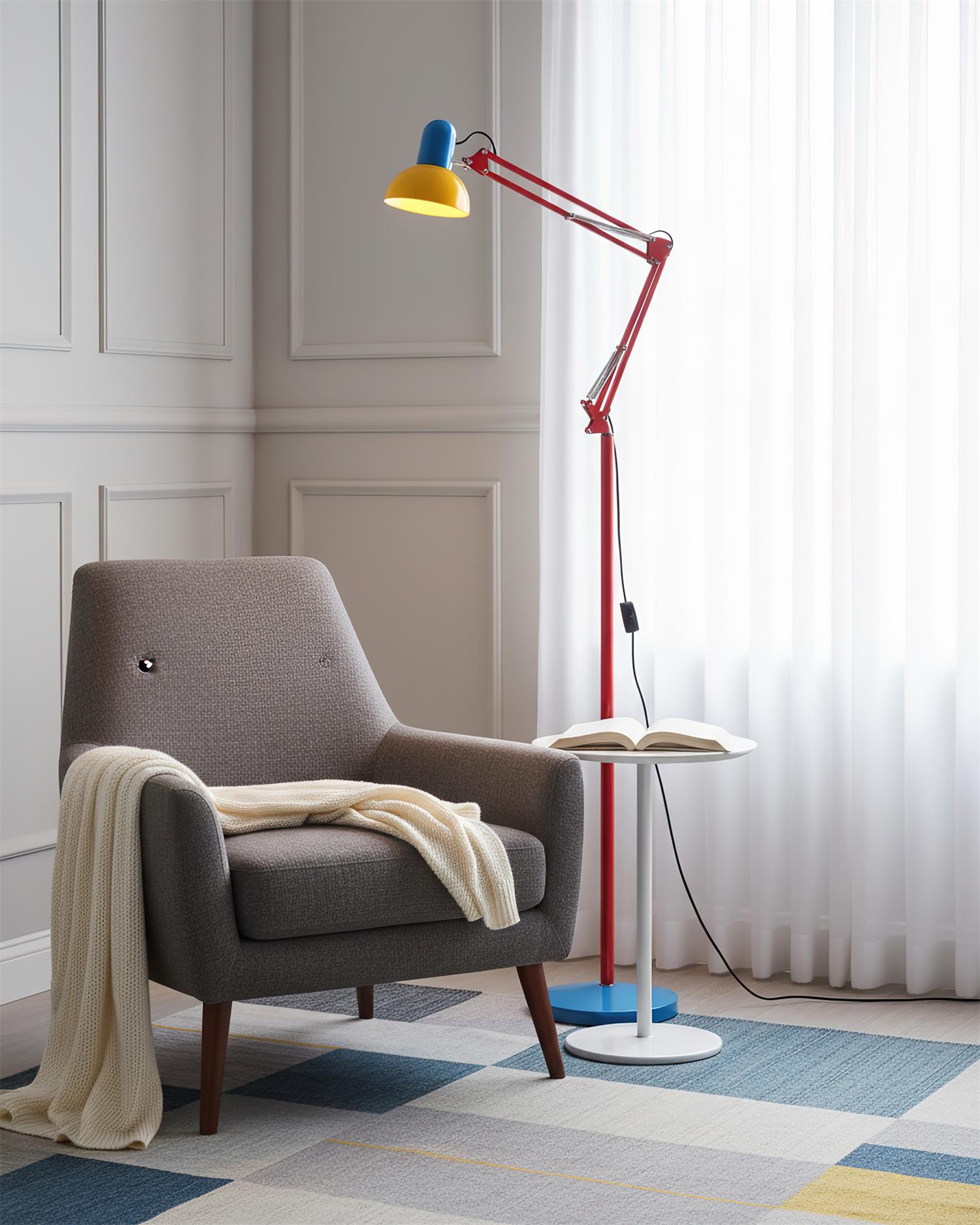 Lampe de Sol Flexo Memphis