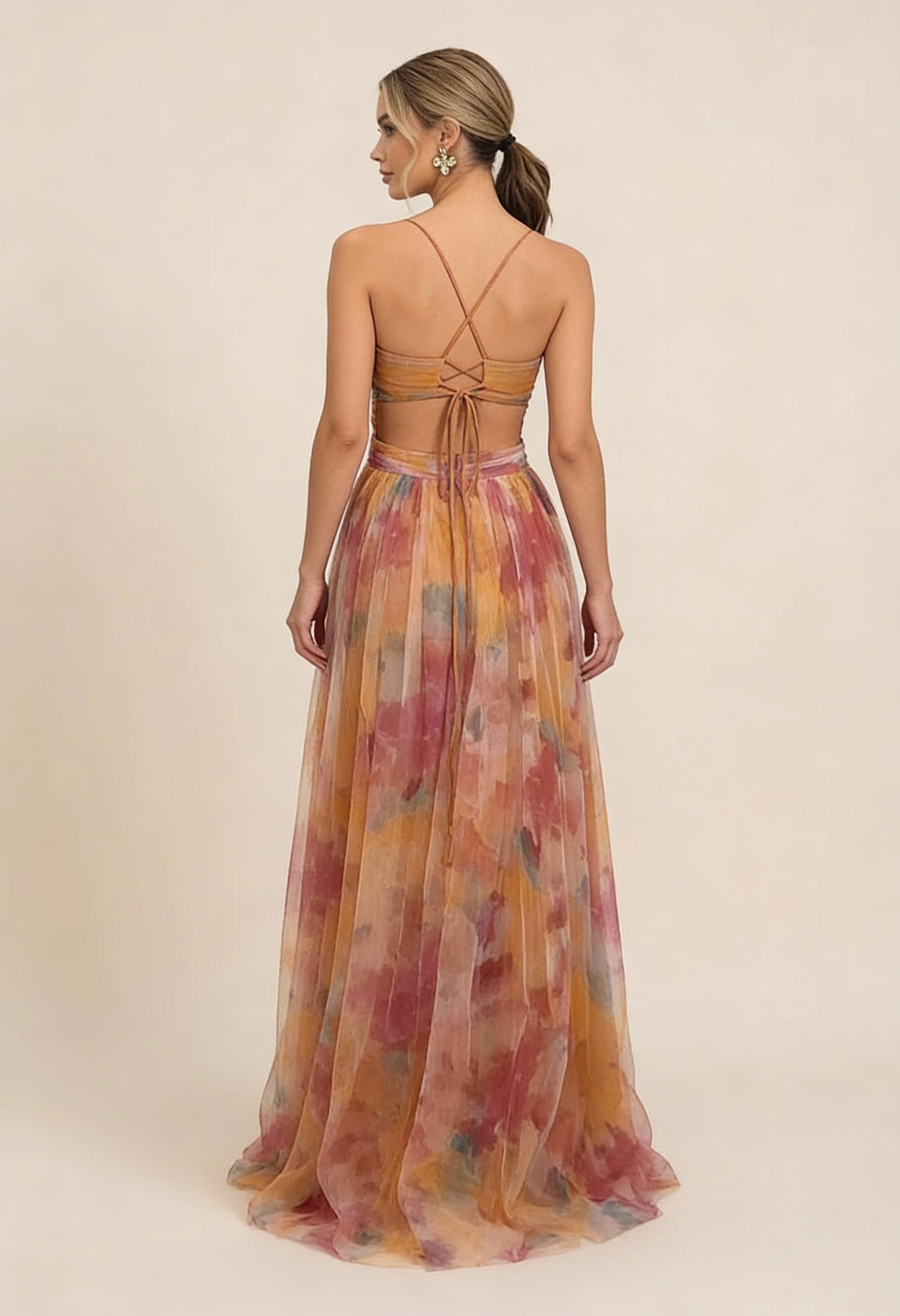 Robe Formelle Sans Manches Romantique pour Femme – Robe de Soirée Élégante Drapée Doucement & Robe de Mariée Invité
