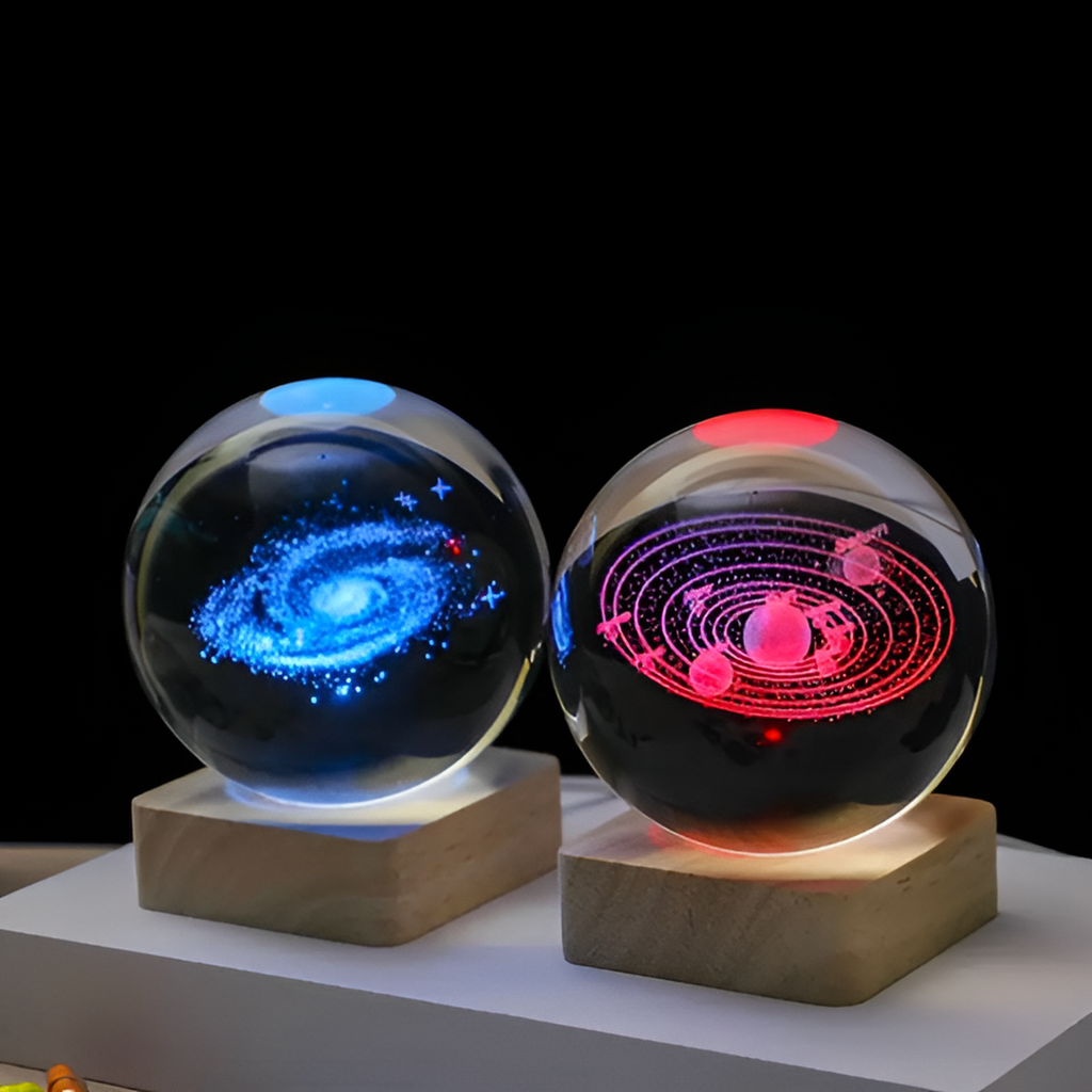 Crystal Galaxy LED Lamp | Contemporary Decoration