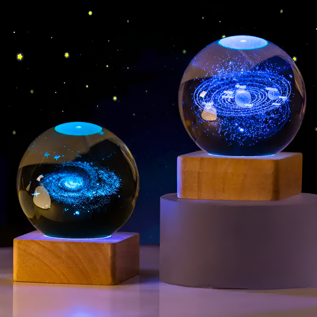 Crystal Galaxy LED Lamp | Contemporary Decoration