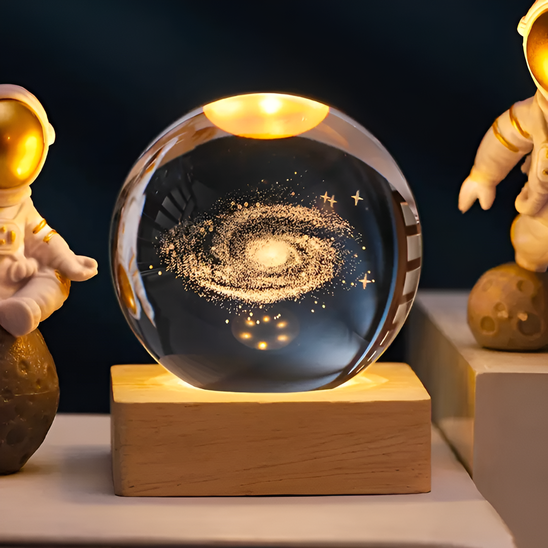 Lampe LED Cristalline Galaxie | Décoration Contemporaine