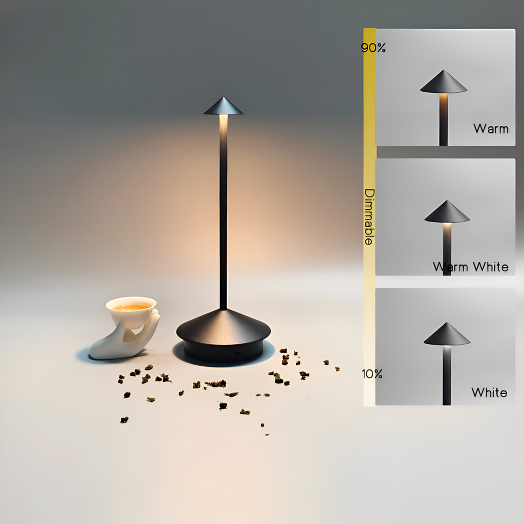 Table Lamp with Wireless LED Dimmer
