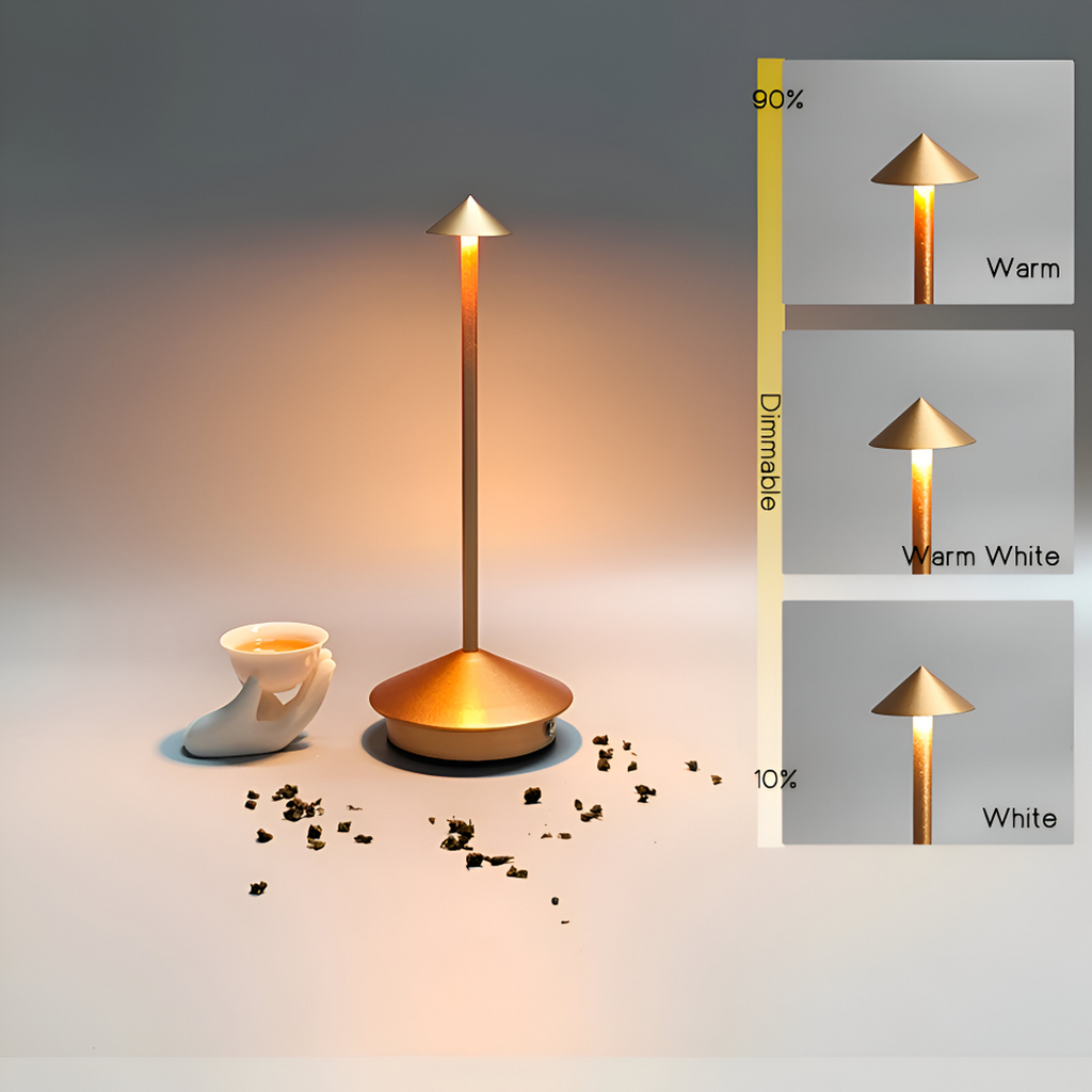 Table Lamp with Wireless LED Dimmer