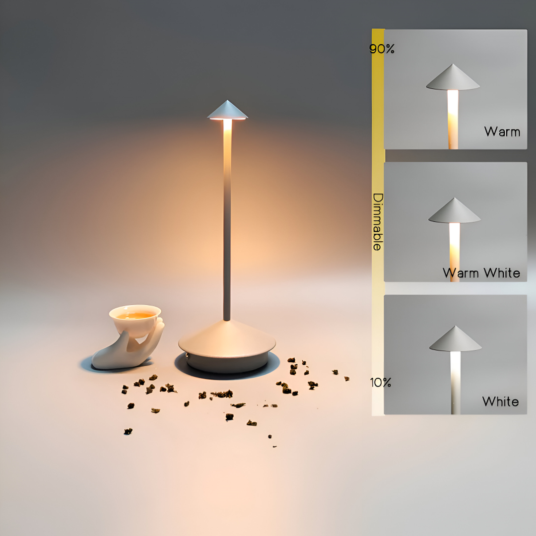 Table Lamp with Wireless LED Dimmer