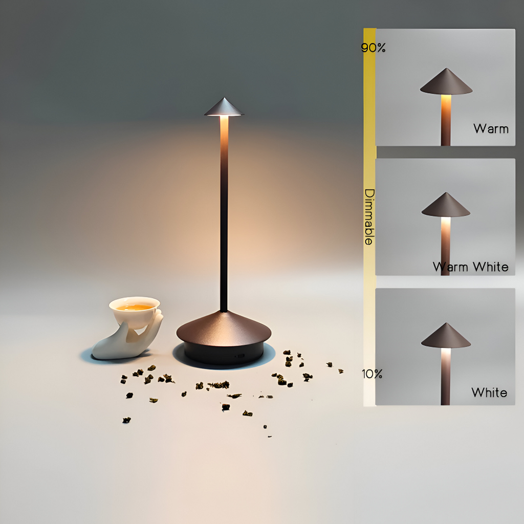 Table Lamp with Wireless LED Dimmer