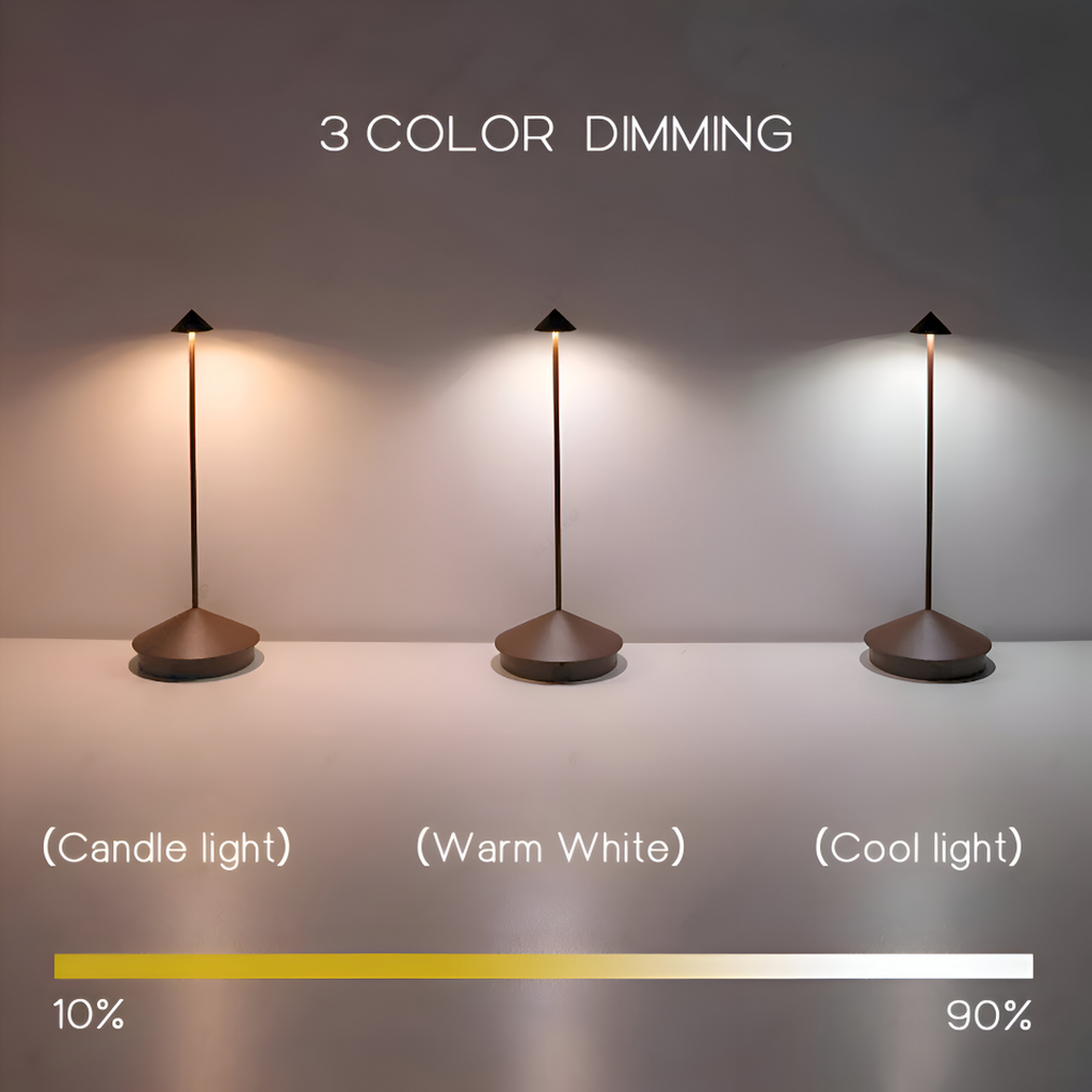 Table Lamp with Wireless LED Dimmer