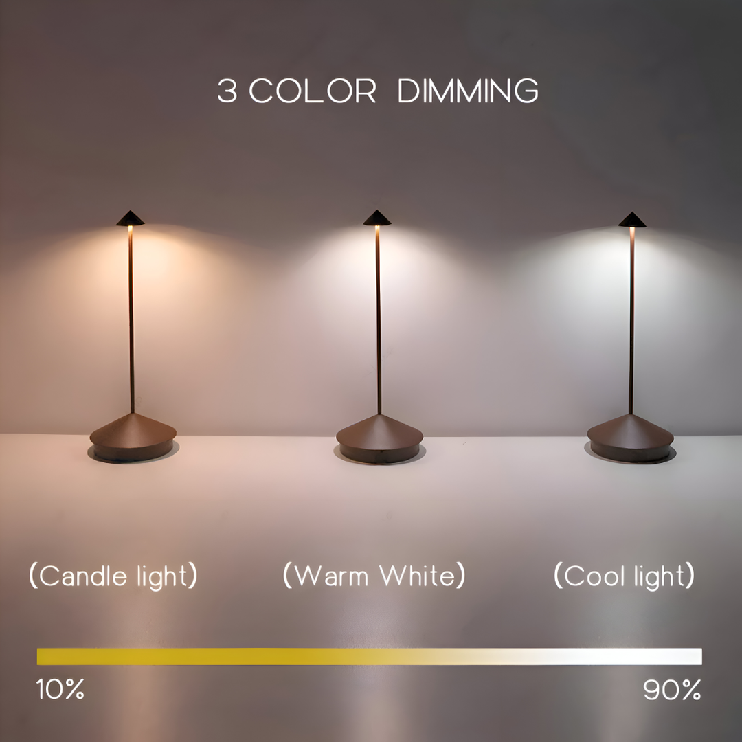 Table Lamp with Wireless LED Dimmer