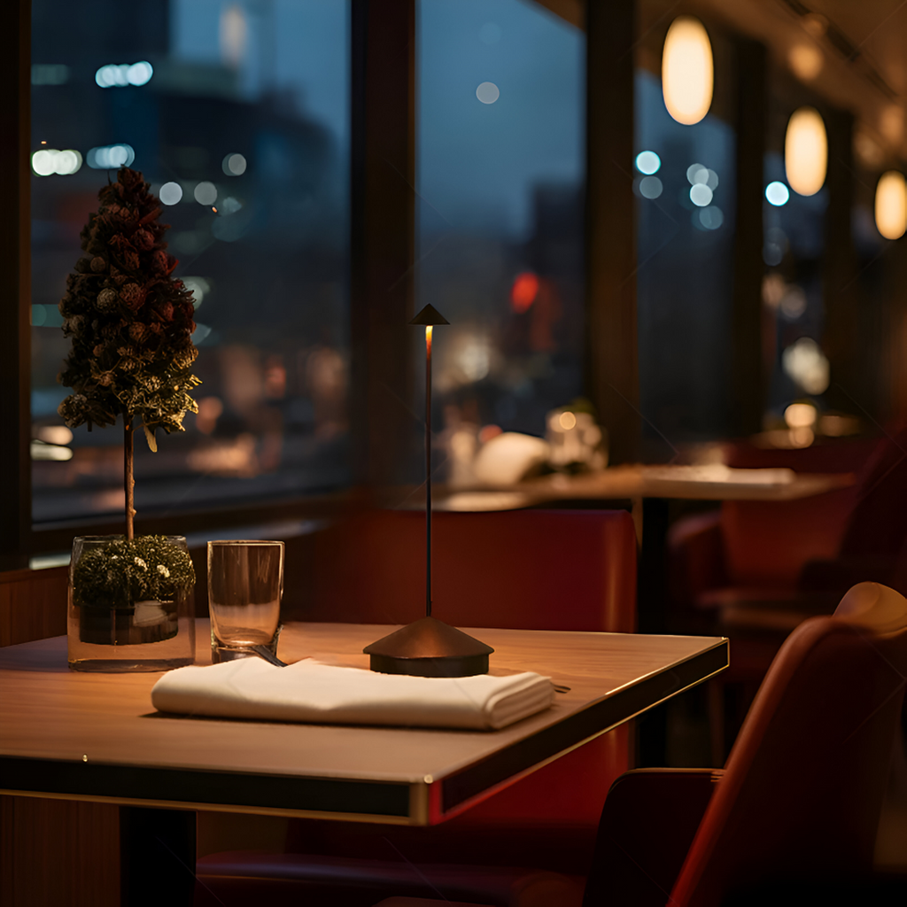 Table Lamp with Wireless LED Dimmer