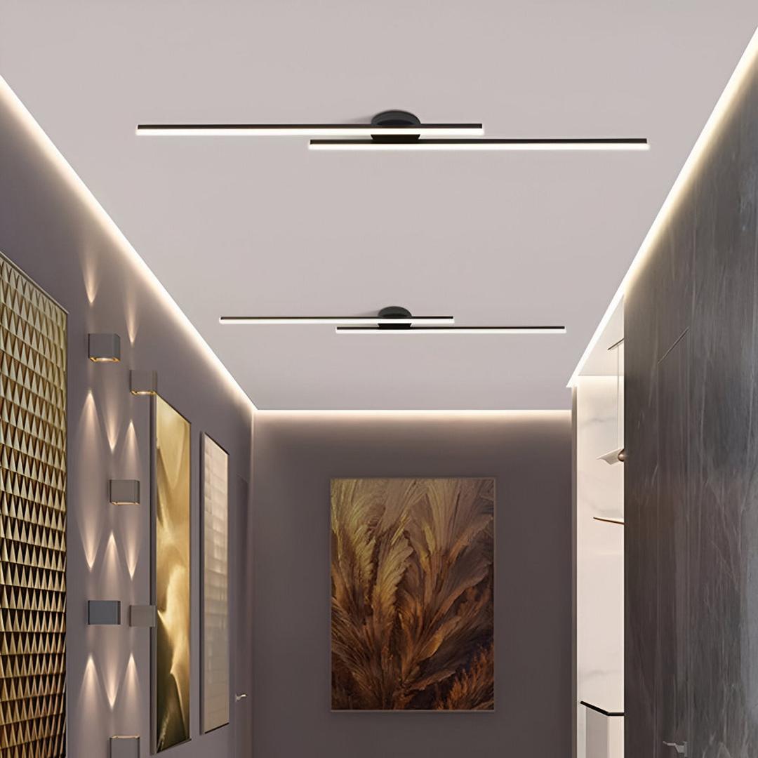 Plafonnier LED Semi-Mat en Aluminium | Design Moderne