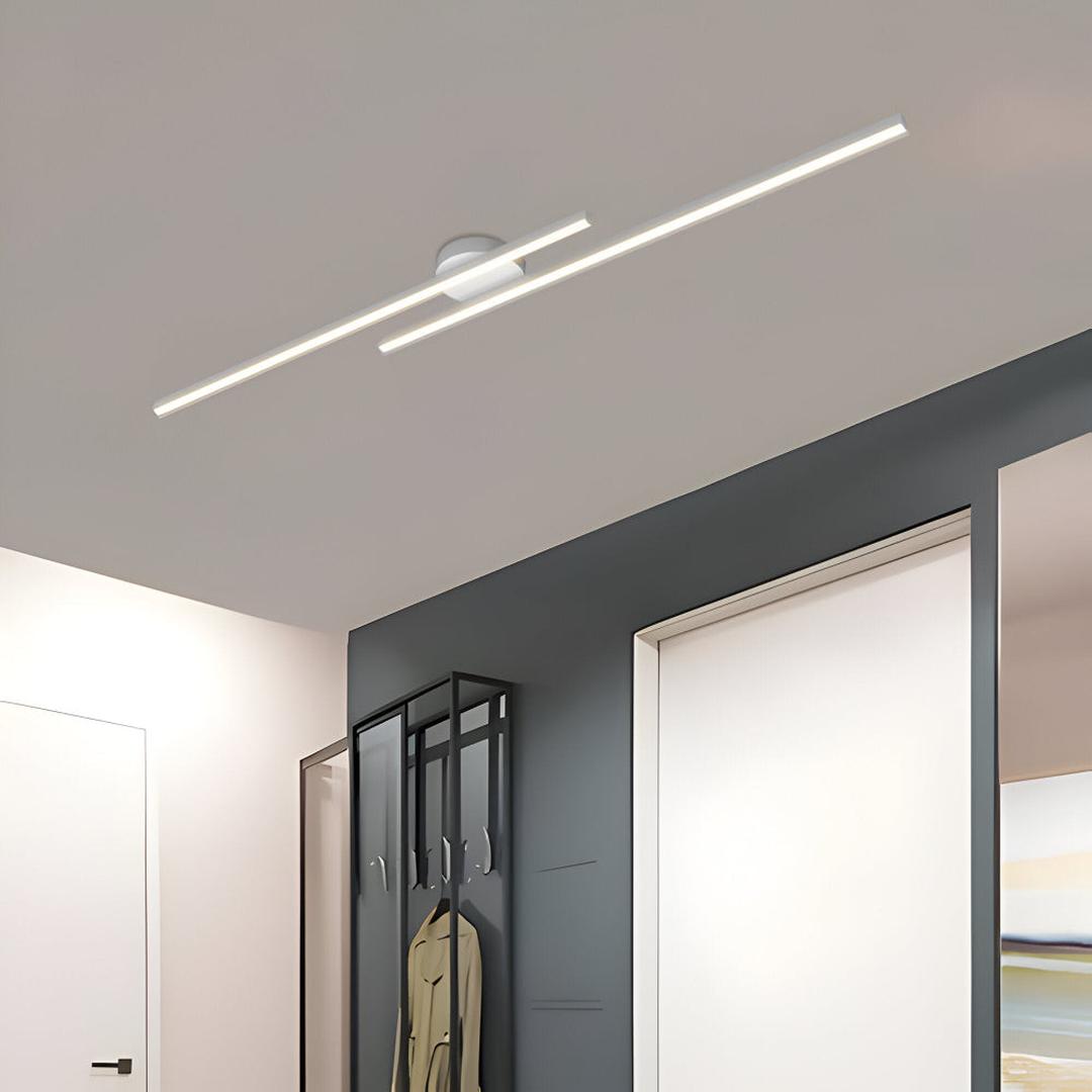 Plafonnier LED Semi-Mat en Aluminium | Design Moderne