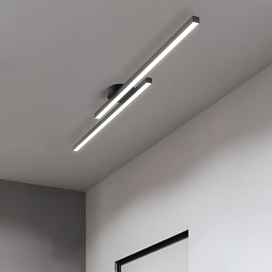 Plafonnier LED Semi-Mat en Aluminium | Design Moderne