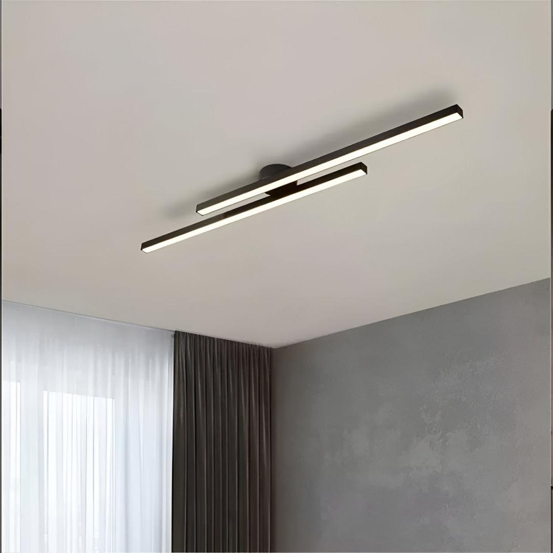 Plafonnier LED Semi-Mat en Aluminium | Design Moderne