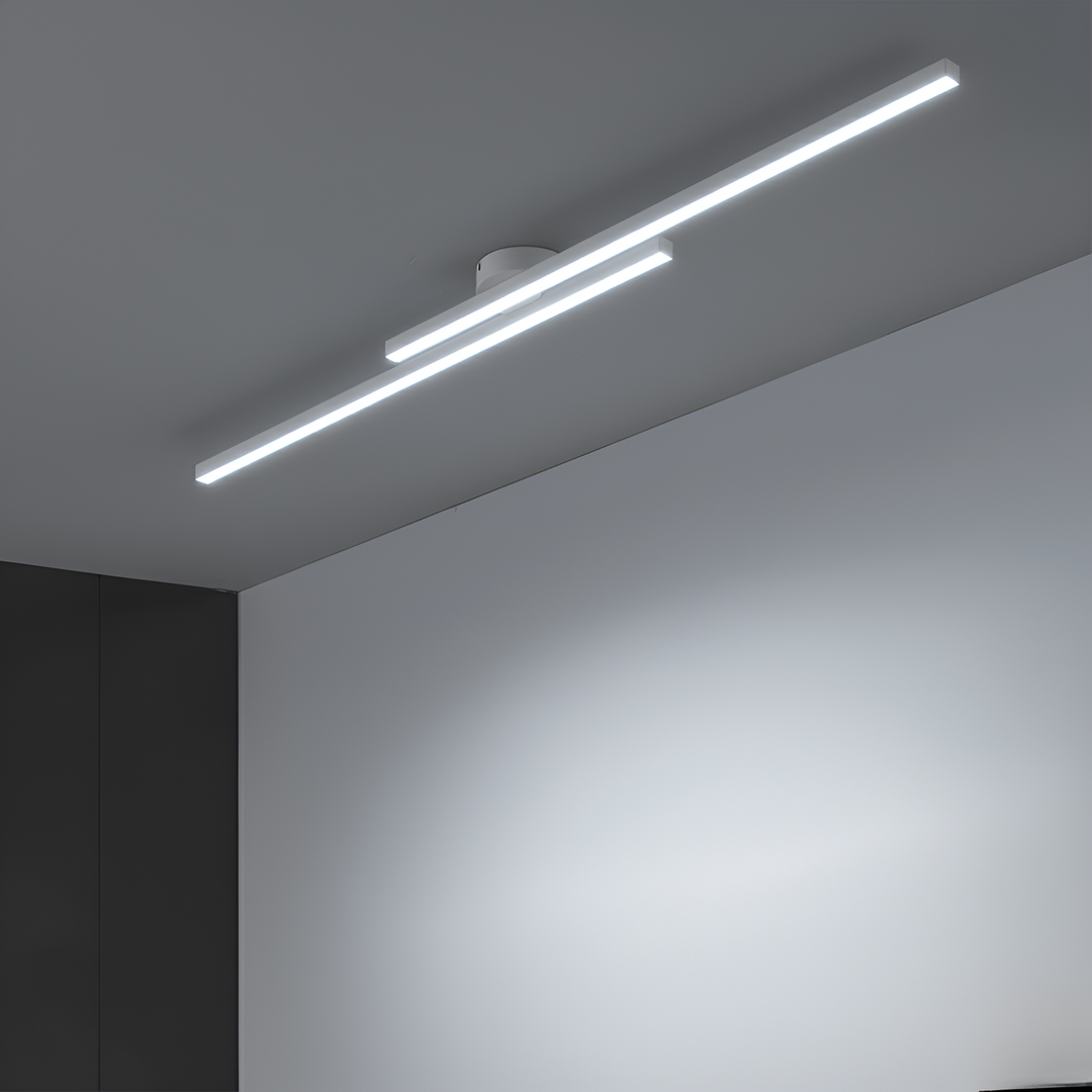 Plafonnier LED Semi-Mat en Aluminium | Design Moderne