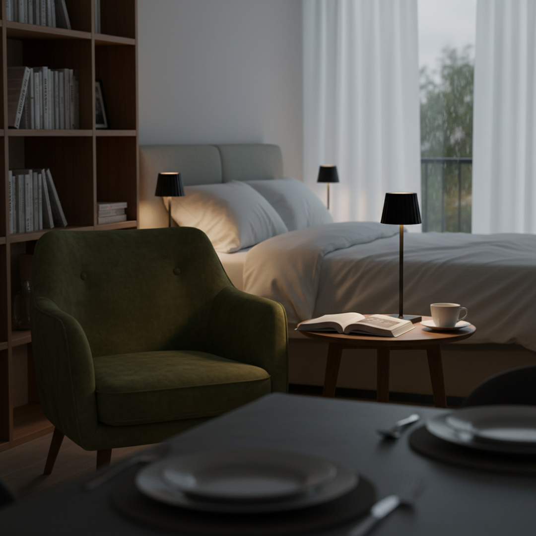 Lampe de Table LED Sans Fil Rechargeable | Design Moderne