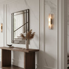 Längliche Wandleuchte aus natürlichem Alabaster, sanftes Licht, eleganter, zeitloser Luxus-Stil
