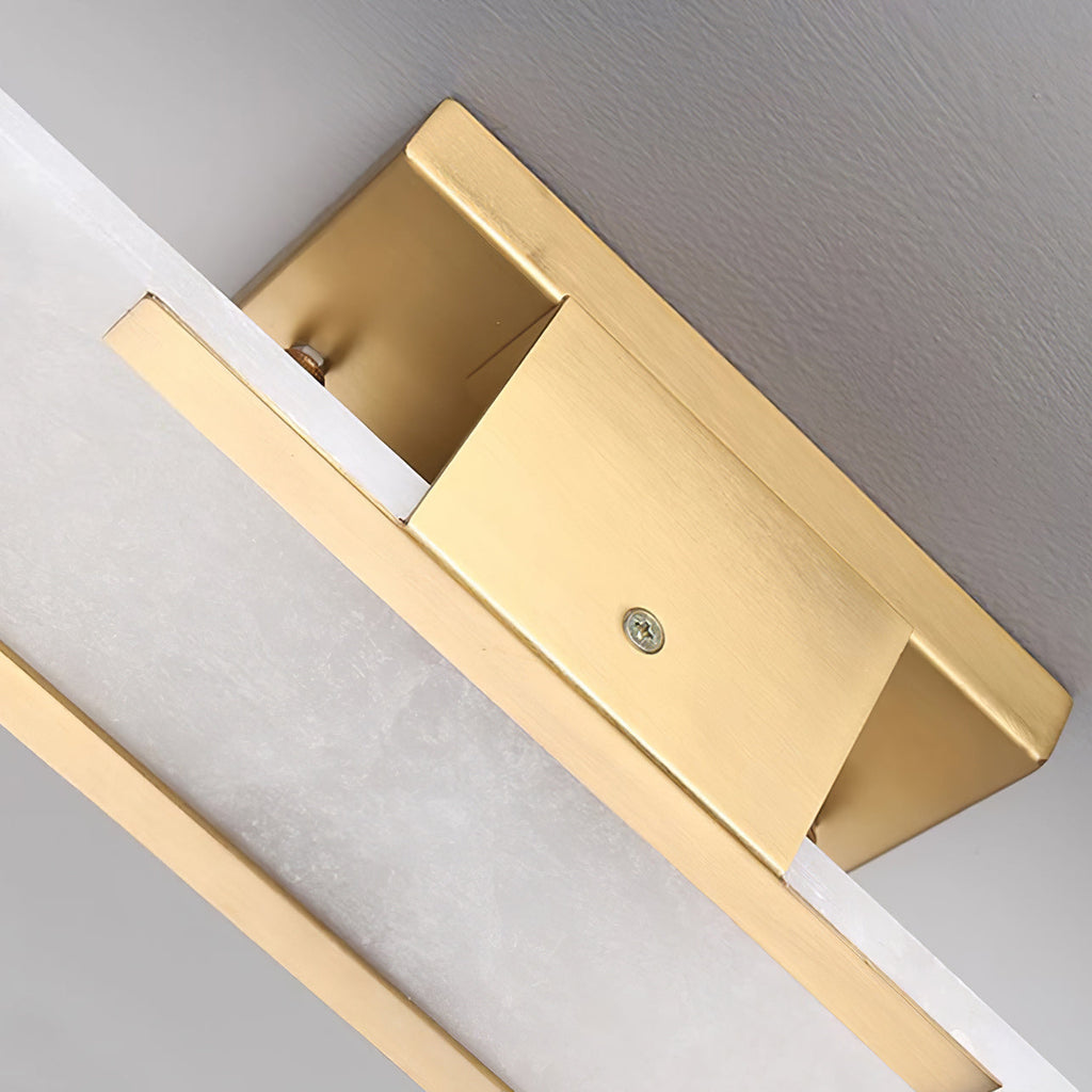Längliche Wandleuchte aus natürlichem Alabaster, sanftes Licht, eleganter, zeitloser Luxus-Stil