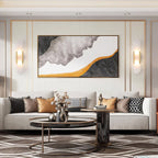 Längliche Wandleuchte aus natürlichem Alabaster, sanftes Licht, eleganter, zeitloser Luxus-Stil