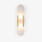 Längliche Wandleuchte aus natürlichem Alabaster, sanftes Licht, eleganter, zeitloser Luxus-Stil