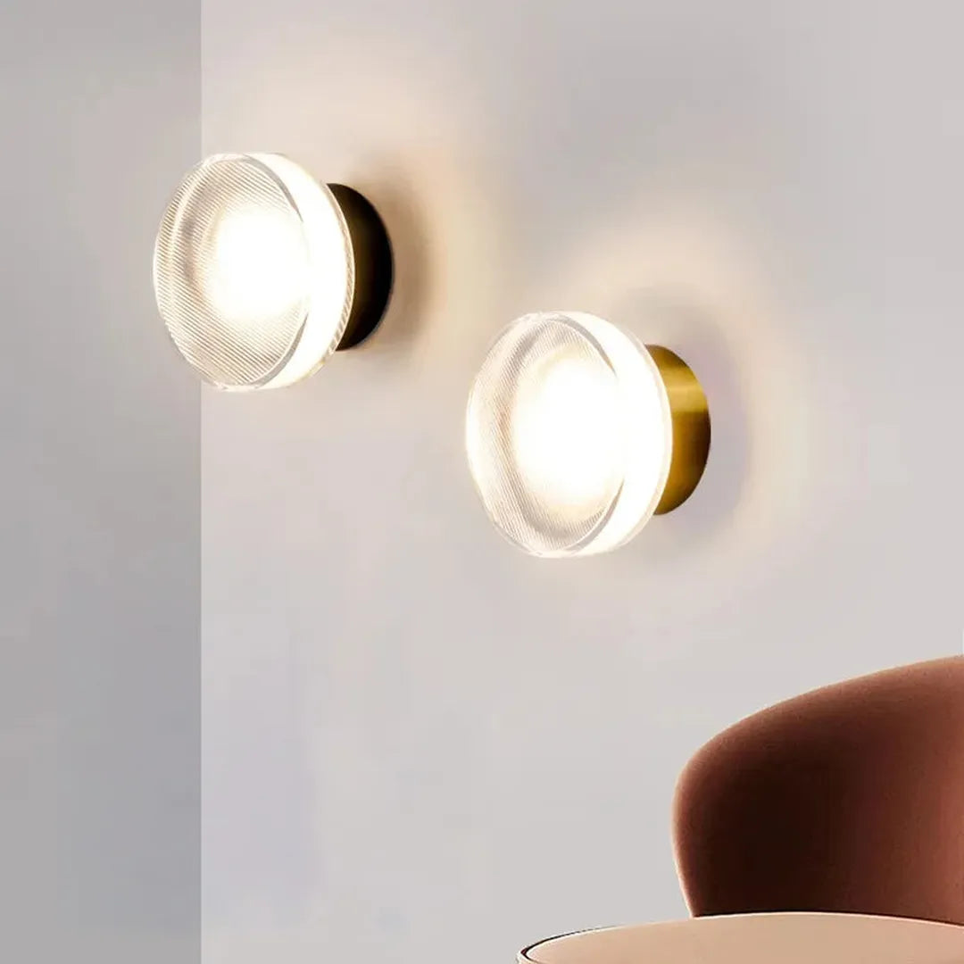 Contemporary Round Wall Sconce | Stylized Elegance