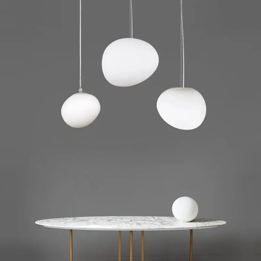 Lampes Rondes Suspendues en Verre | Esthétique Moderne
