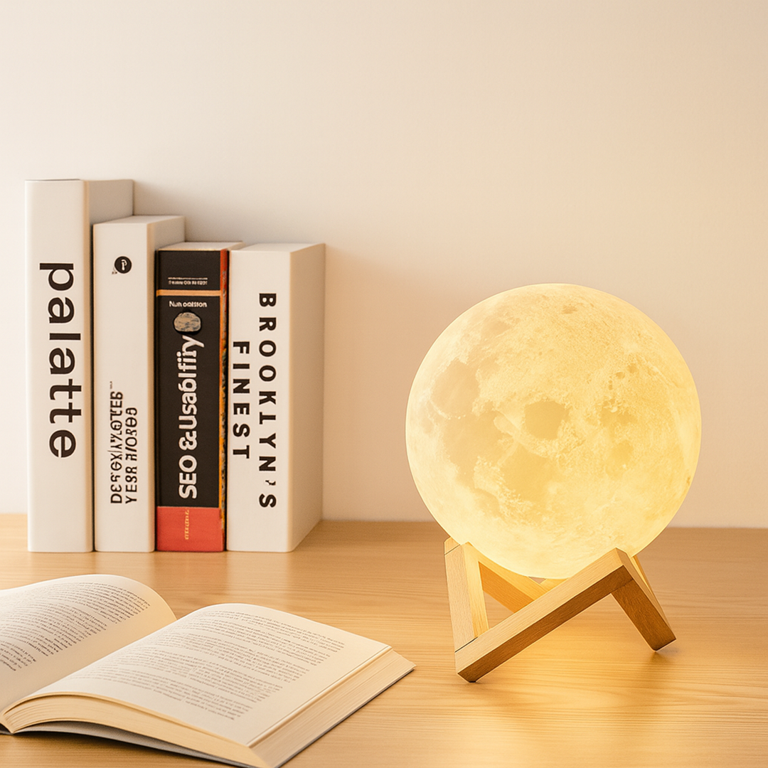 Lampe Lunaire Sans Fil avec Contrôle Tactile
