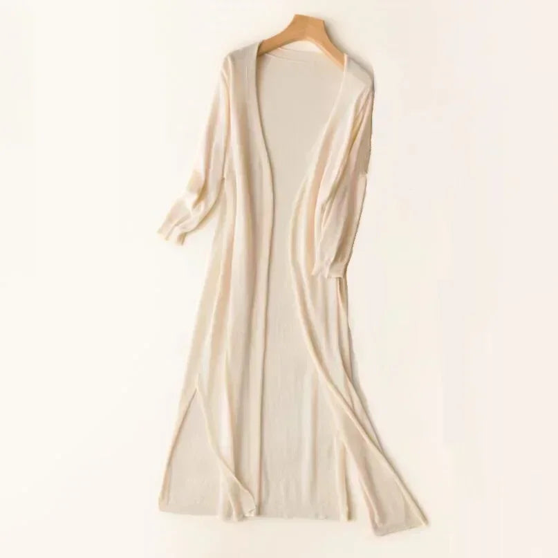 Cardigan largo abierto casual para mujer – Danielle