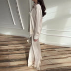 Completo donna tuta elegante donna poliestere fluido cerimonia matrimonio cocktail sera – Velona
