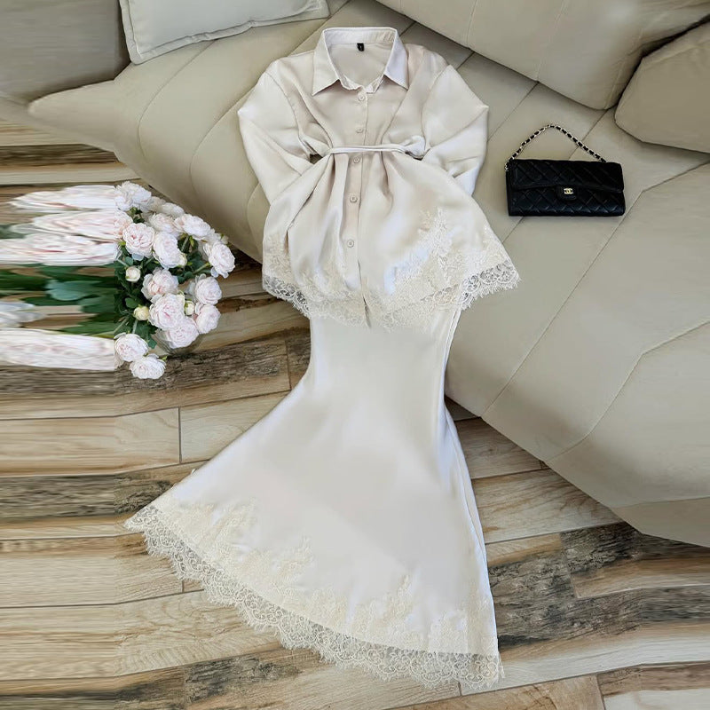 Completo donna tuta elegante donna poliestere fluido cerimonia matrimonio cocktail sera – Velona