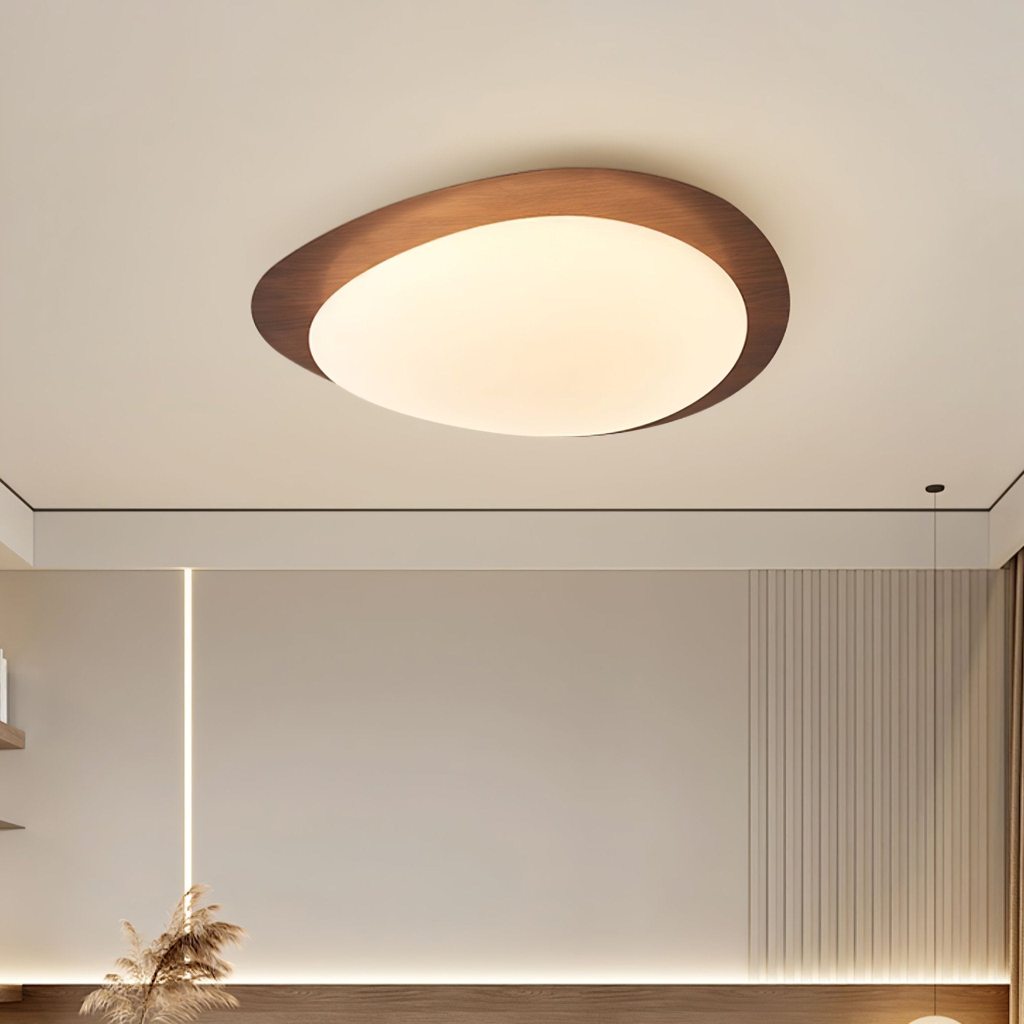 Luminaire de Plafond en Métal Pebble Design Organique LED Style Minimaliste Moderne Salon