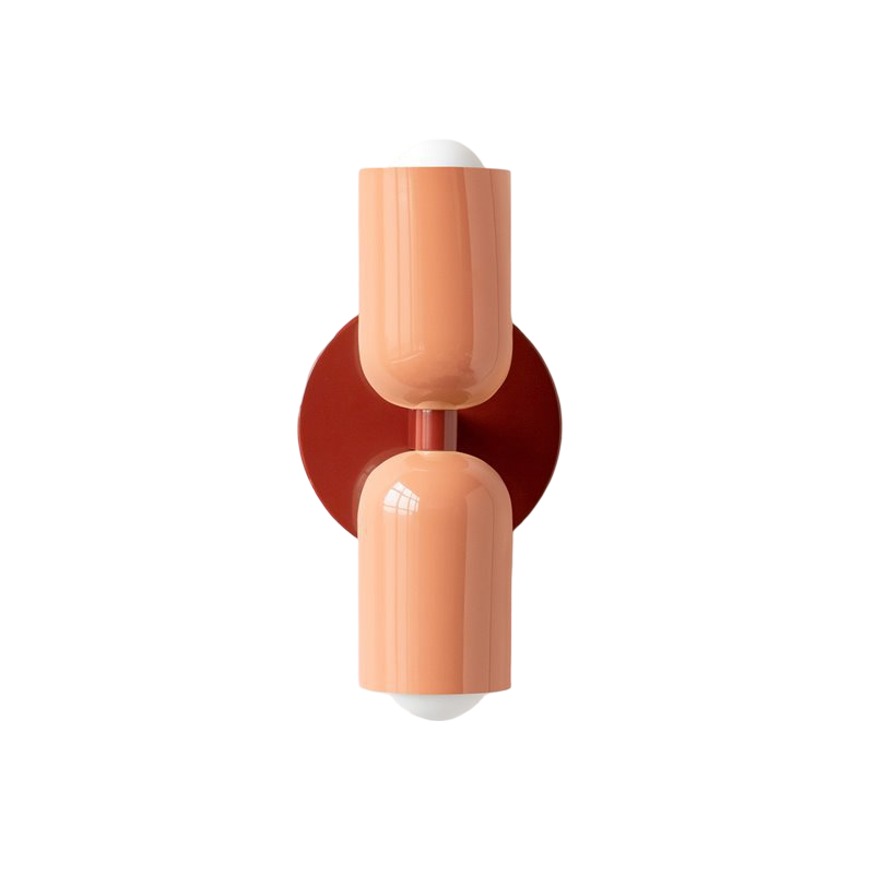 Nordelya – Doppelkopf-Wandlampe aus Eisen im modernen nordischen Stil