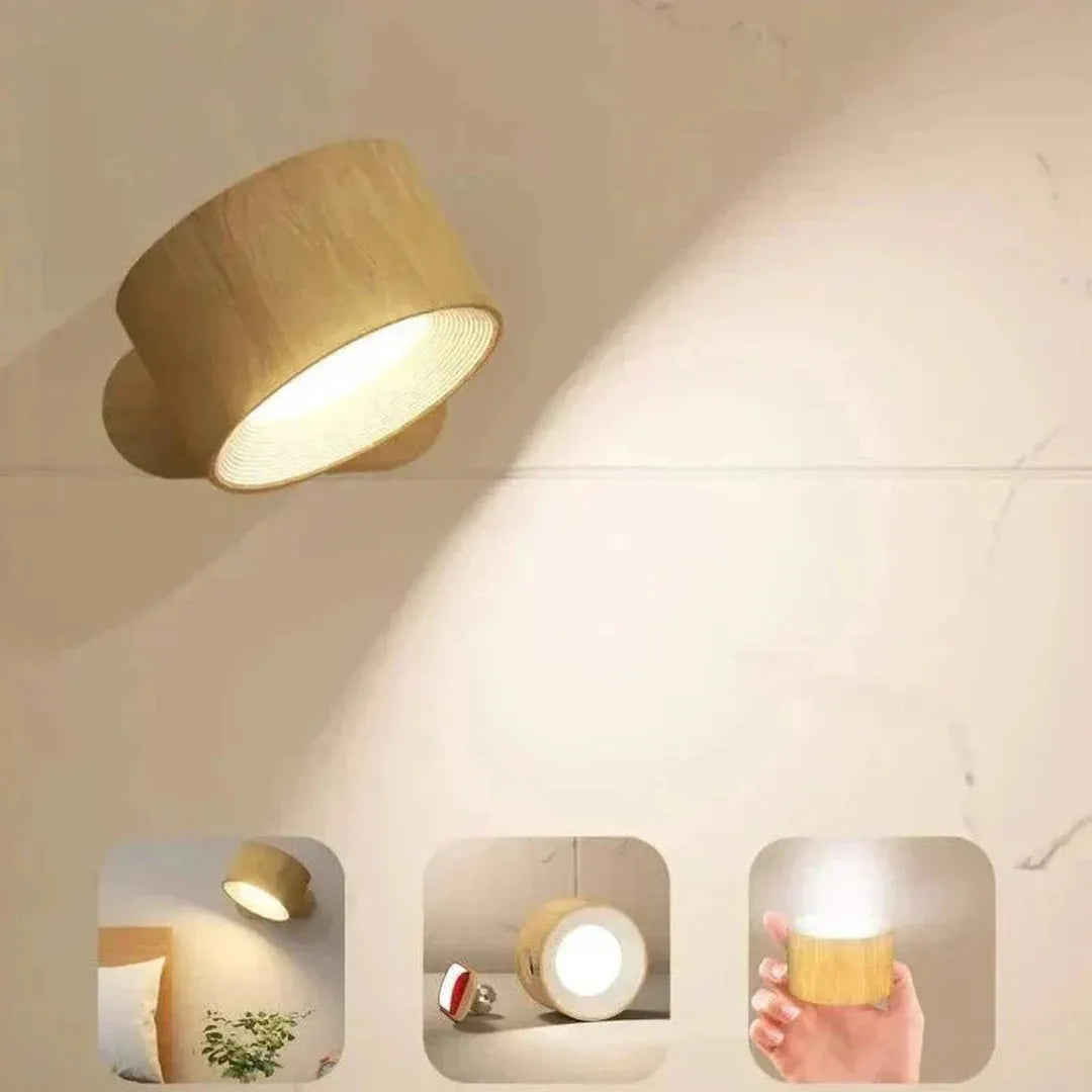 Kabellose 360° Magnetische Wandlampe | Elegantes Innendesign