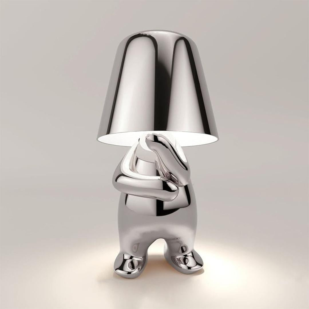 Lampe de Table Sculpturale en Or | Élégance Luxe