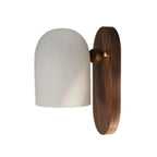Wabi-Sabi Wandlampe | Metallische Oberfläche