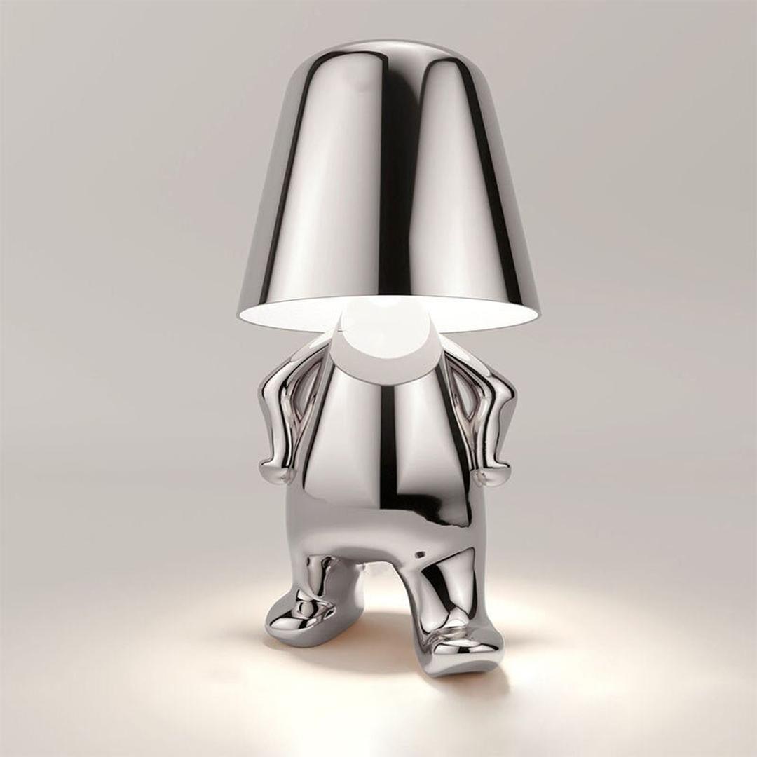Lampe de Table Sculpturale en Or | Élégance Luxe
