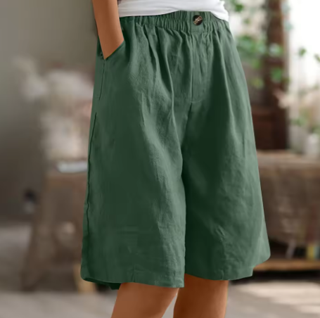 Shorts de Confort pour Femmes Coupe Relaxée Respirants Légers Décontractés Quotidiens Temps Chaud – Renee