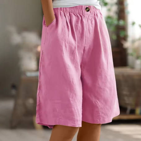 Shorts de Confort pour Femmes Coupe Relaxée Respirants Légers Décontractés Quotidiens Temps Chaud – Renee