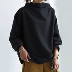 Top sofisticado de cuello alto para mujer, silueta casual, mangas largas, elegante – Renli
