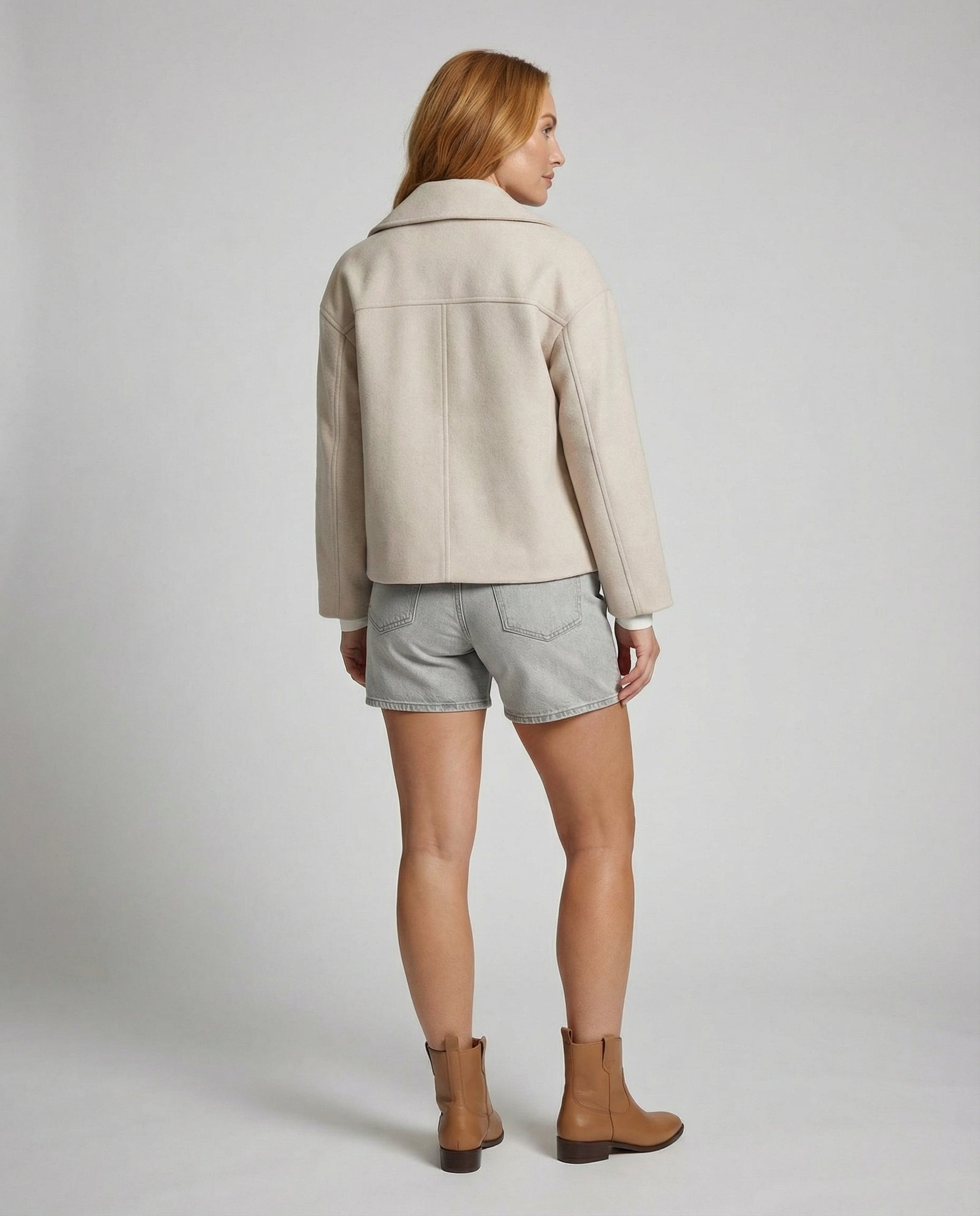 Veste Courte Femme à Double Boutonnage Avec Col à Revers - Heidi