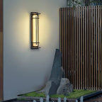 Aplique de Pared Exterior Cuadrado en Alabastro Estilo Moderno Impermeable Entrada Fachada Jardín