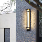 Aplique de Pared Exterior Cuadrado en Alabastro Estilo Moderno Impermeable Entrada Fachada Jardín