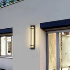 Aplique de Pared Exterior Cuadrado en Alabastro Estilo Moderno Impermeable Entrada Fachada Jardín