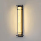 Aplique de Pared Exterior Cuadrado en Alabastro Estilo Moderno Impermeable Entrada Fachada Jardín