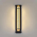 Aplique de Pared Exterior Cuadrado en Alabastro Estilo Moderno Impermeable Entrada Fachada Jardín